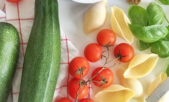 Conchiglioni farcis courgette-ricotta