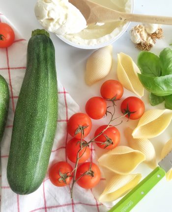 Conchiglioni farcis courgette-ricotta